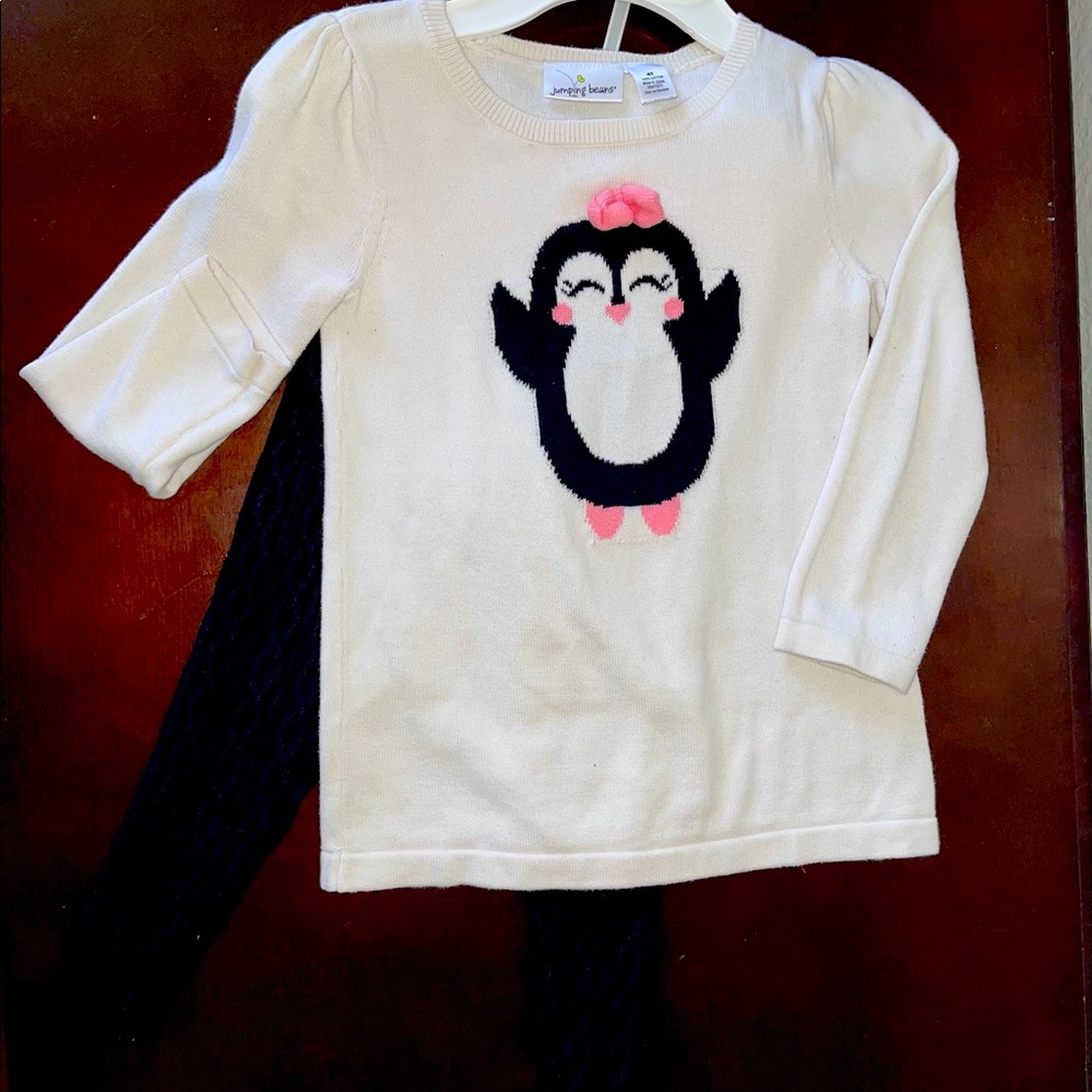 Penguin sweater outfit